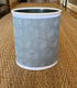 Herringbone Textured Wallpaper Covered Wastebasket
