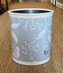 Light Robins Egg Color "Sumi" by Galbraith & Paul Wallpaper Covered Wastebasket