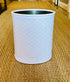Lavender "Links" by Galbraith & Paul Wallpaper Covered Wastebasket