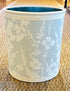 Fabric Wastebasket - "Wildflower" in Wisp Grey by Galbraith & Paul