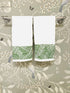Hand Towel Set - "Abstract Palm" in Green by Schumacher Fabrics