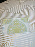 Acrylic Serving Tray with Galbraith & Paul Fabric Insert-"Lotus"