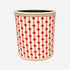 Hot Pink & Red Fabric Wastebasket